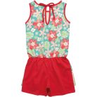 Bee Loop Virágos zöld kislány playsuit