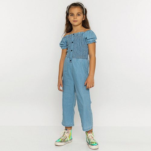 Cichlid Farmerkék lány jumpsuit