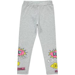 Civil Feliratos szürke lány leggings