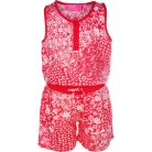 Knot So Bad Fehérvirágos málna kislány playsuit