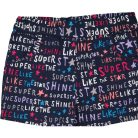 Lovetti Feliratos kék lány short