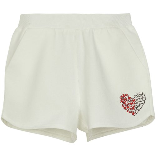 Lovetti Szíves ekrü lány short