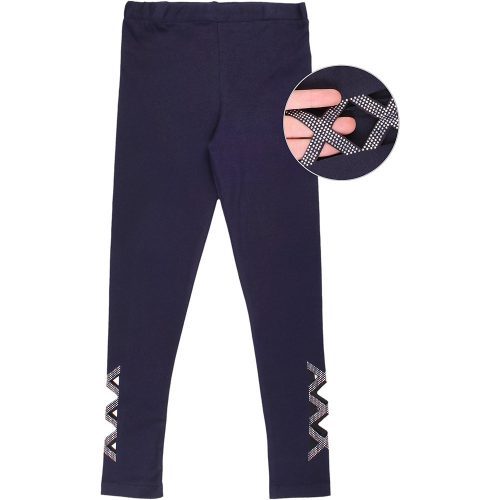 Timikids Strasszos sötétkék lány leggings